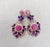 Traditional Bochic “Capri “Vintage Candy Drop Earrings- Ruby, Amethyst & Topaz 18K Gold & S For Sale - Image 3 of 9