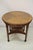 Antique English Edwardian Mahogany Bellflower Inlay Round Occasional Side Table For Sale - Image 10 of 12