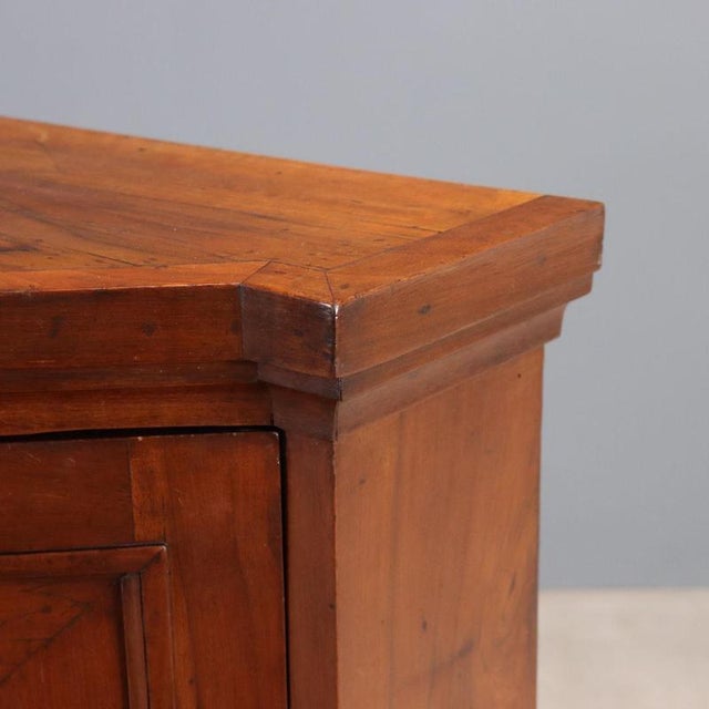 Emilian Directoire Cherry Corner Cabinet, 19th Century For Sale - Image 5 of 11
