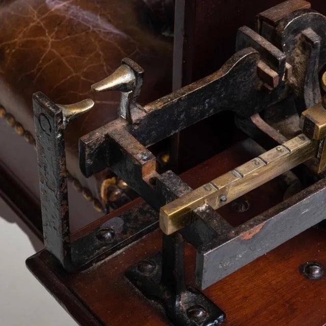 Early 19th Century English Mahogany and Leather Jockey Scale by W & T Avery For Sale - Image 10 of 12