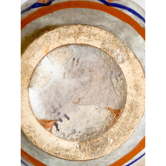 1920s French Art Nouveau Polychrome Pottery Vase by Louis Dage, Signed For Sale - Image 10 of 12