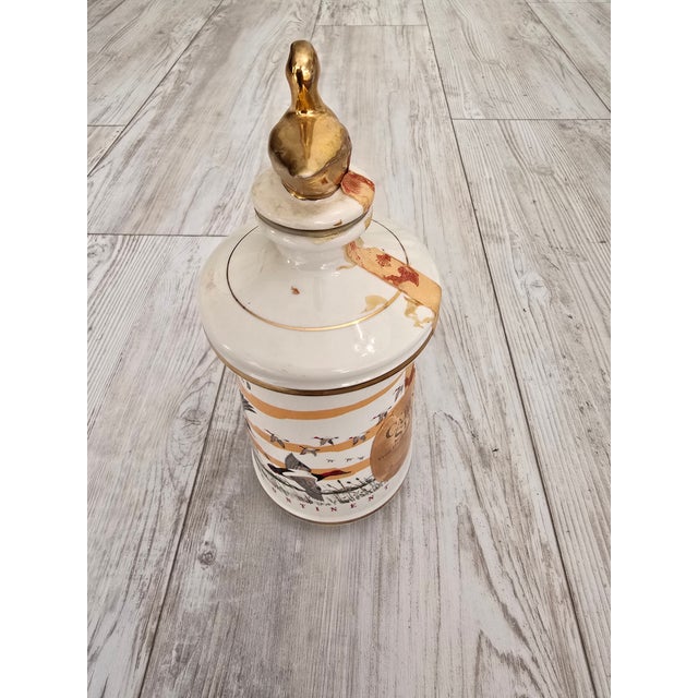 Illustration Vintage 1972 Ducks Unlimited "Wings Across the Continent" Porcelain Bourbon Decanter - Stitzel-Weller Era For Sale - Image 3 of 3