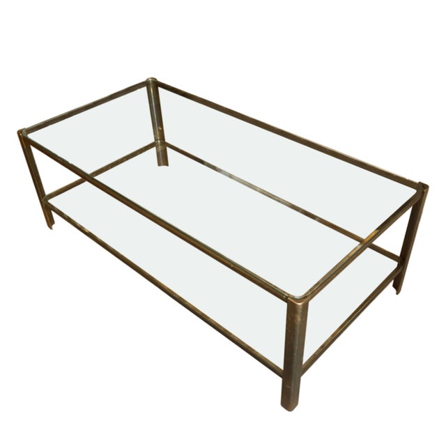 Large Vintage Coffee Table by Jacques Théophile Lepelletier, 1960s For Sale - Image 6 of 6