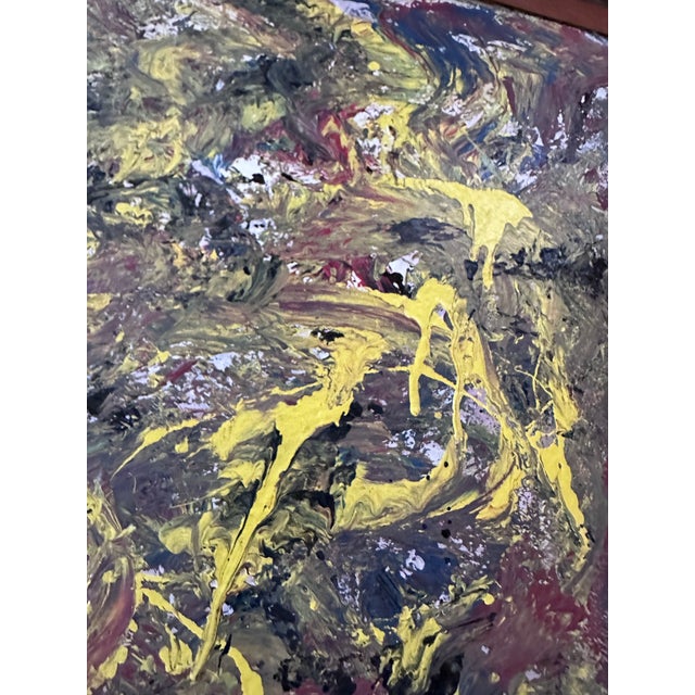 Rolph Scarlett 1950s Rolph Scarlett Oil on Board Painting For Sale - Image 4 of 7