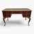 Queen Anne Vintage Sligh Solid Mahogany Queen Anne Writing Desk – Green Leather Top For Sale - Image 3 of 15