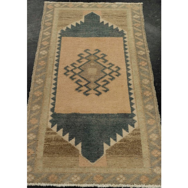 Turkish Mini Rug Oriental Hand Knotted Vintage Rug 1'7" x 2'8" #21254 Explore a curated collection of hallway runners,...