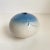 Mid-Century Modern Vintage Signed Studio Pottery Weed Pot Vase Pale Blue & White Glaze Petite 3” Tall For Sale - Image 3 of 12