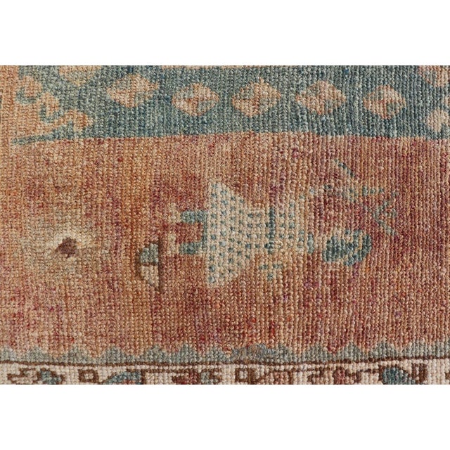 Tribal Medallion Design Antique Persian Kurdish Rug in Warm Earth Tones For Sale - Image 9 of 13