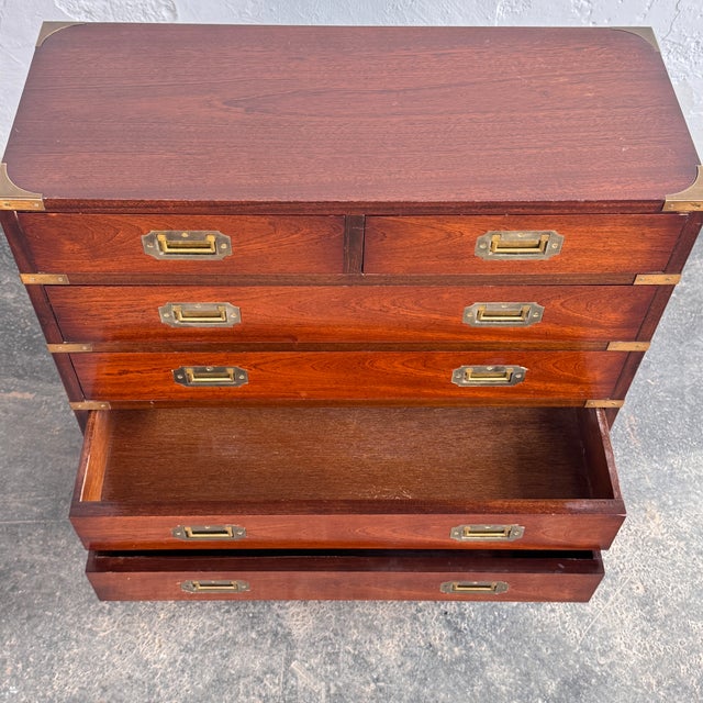 British Mahogany Military Chest, Early 1900s For Sale - Image 12 of 15