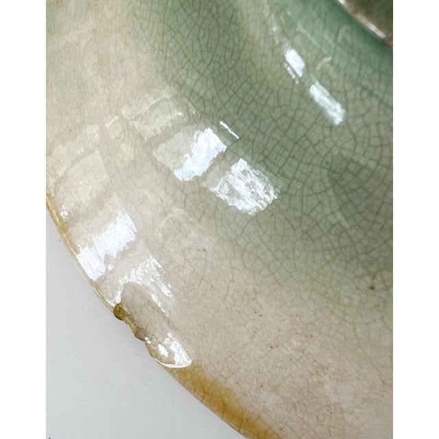 Antique 19th C Majolica Begonia Leaf and Faux Bois Platter C1880s For Sale In Houston - Image 6 of 6