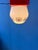 Vintage Opaline Glass Ceiling Lamp with Orange Ceiling Cap from Thabur For Sale - Image 4 of 11