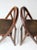 Wood Antique Wooden Folding Chairs Pair For Sale - Image 7 of 13