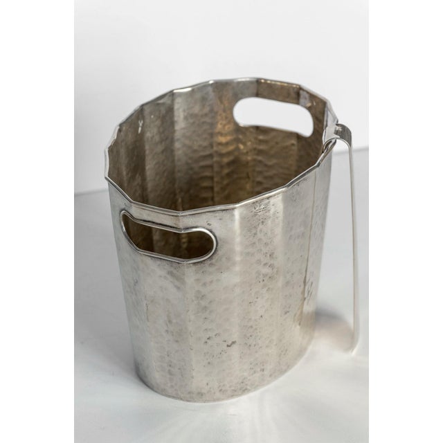 Ice bucket with tongs, cassetti silversmiths, florence 1968 product details dimensions: 24 w x 19 h x 17 d cm one ice...