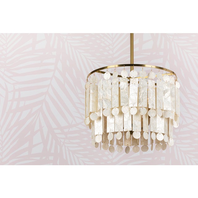Mitzi Melisa 16 in. 3 Light Pendant in Aged Brass Finish For Sale In New York - Image 6 of 8