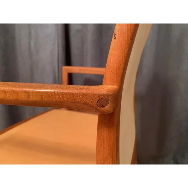 Brown Armchair by A. Mikael Laursen, Denmark, 1980s For Sale - Image 8 of 12