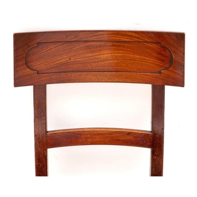 Antique Irish Regency Dining Chairs in Mahogany, 1815, Set of 4 For Sale - Image 8 of 9
