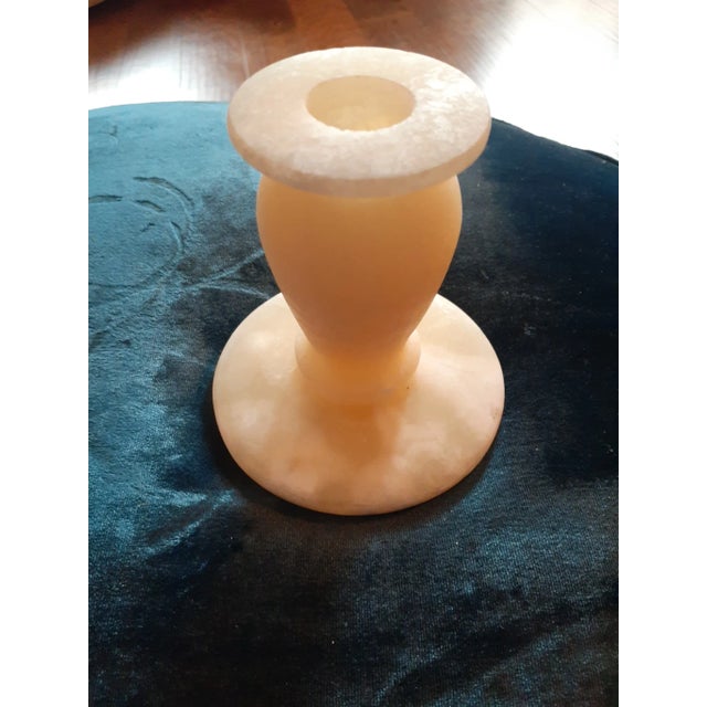 This is a GORGEOUS Solid Marble 4" Single Candle Holder. Procured at auction BOX 30