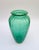 1980s Green Murano Glass Vase with Silver Leaf from Ca dei Vetrai, 1980s For Sale - Image 5 of 8