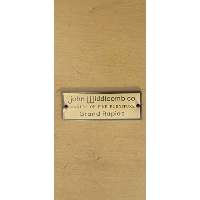 Mid-Century Faux Bamboo Etagere Shelving Unit by John Widdicomb For Sale - Image 9 of 9
