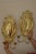 Decorative wall sconces, likely manufactured in the early 20th century They feature characteristic organic, flowing lines...