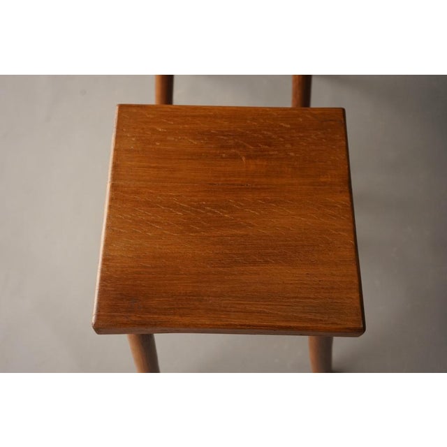 Brown Set of Rustic Oak High Stools. 1970s For Sale - Image 8 of 16