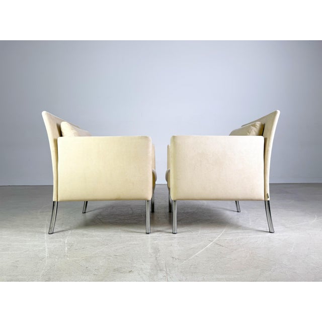 Jason 391 Armchair in Beige Suede from Walter Knoll For Sale - Image 4 of 11