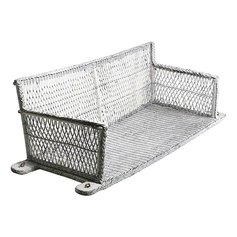 Vintage Bar Harbor Wicker Porch Rocker