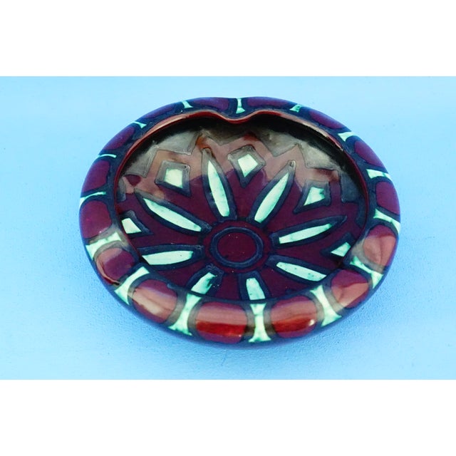 Ceramic Vintage Art Deco Futurist Ceramic Ashtray by Fama F.A.M.A. Ascoli Piceno, 1930s For Sale - Image 7 of 18