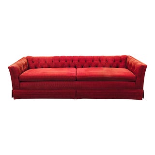 Vintage Chesterfield Style Tufted Button Back Sofa