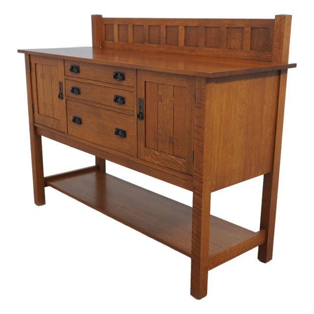 Stickley Mission Oak Arts & Crafts Sideboard For Sale