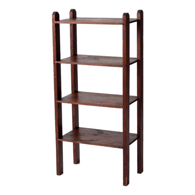Antique Wood Etagere Shelf For Sale
