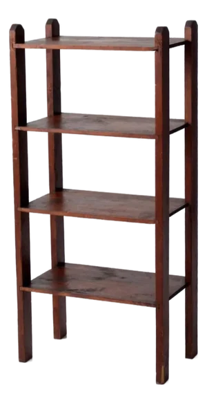 Antique Wood Etagere Shelf