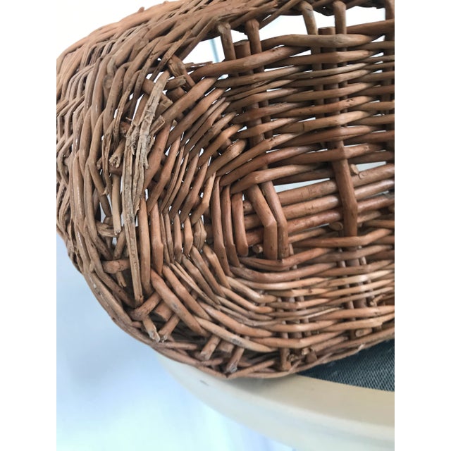 Wood Wicker Baskets, 1970s, Set of 3 For Sale - Image 7 of 11