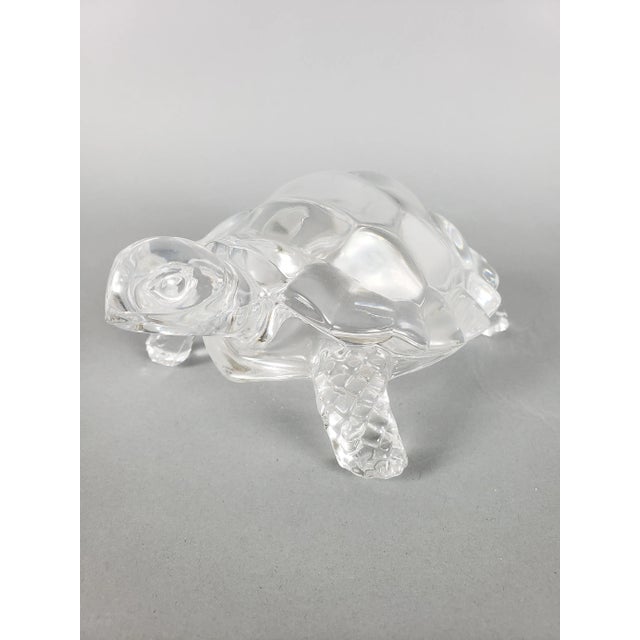 Traditional Glass Turtle Figurine. Mid-Century For Sale - Image 3 of 6