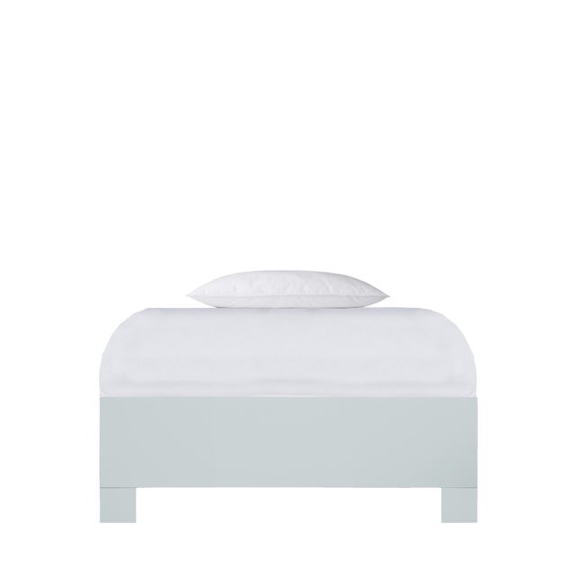 Wood Silas Platform Bed Twin - Light Blue For Sale - Image 7 of 12