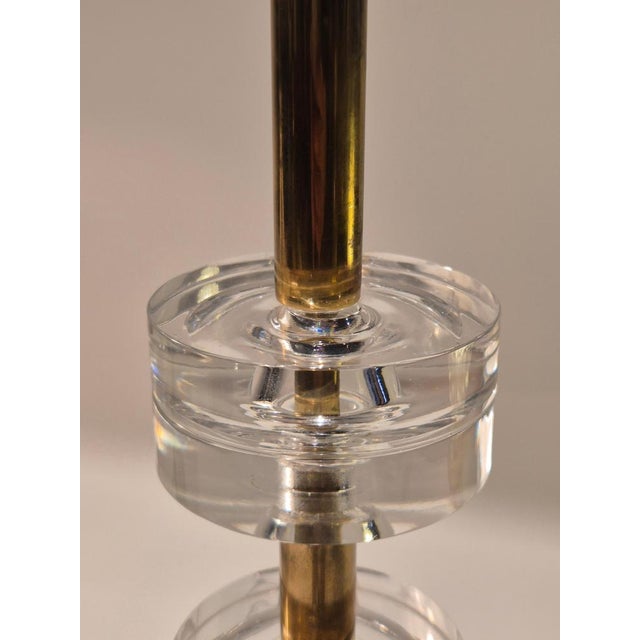 Scandinavian Modern Table Lamps with Orrefors Glass and Brass by Carl Fagerlund, 1960s, Set of 2 For Sale - Image 13 of 15