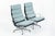Eames Soft Pad Recliner for Herman Miller, Blue Gray Aluminum Group Lounge Chair For Sale - Image 16 of 17
