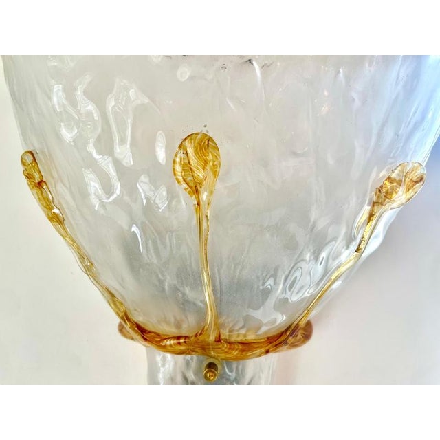 Murano Glass Wall Lights from Mazzega, Italy, 1970, Set of 2 For Sale - Image 3 of 10