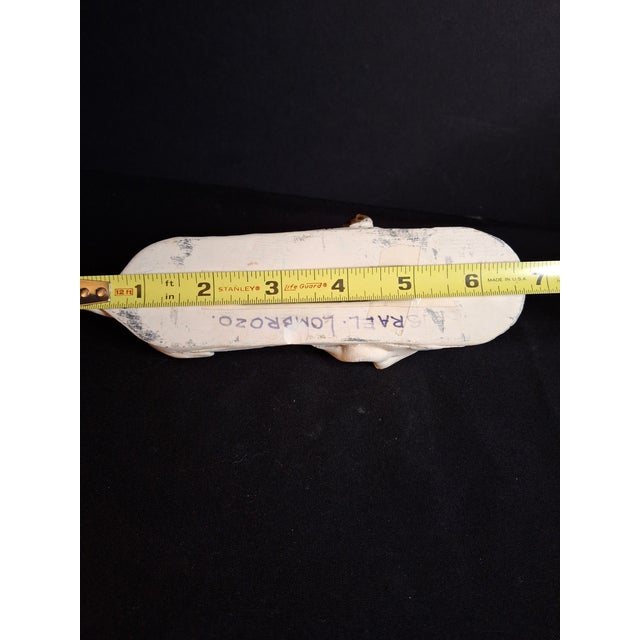 Vintage Israel Lombrozo Studio Ceramic Mezuzah Case Fiddler on Roof Clay Judaica For Sale - Image 12 of 12