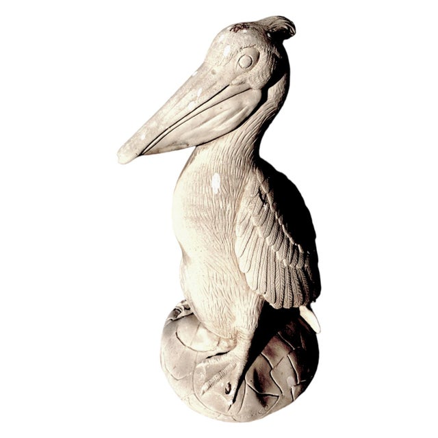 Life Sized Cement Pelican Fountain Spitter and Outdoor Garden Ornament Chairish