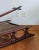 Brick Red Vintage Americana Large Wood Sled For Sale - Image 8 of 11