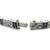 Late 20th Century Diamond Platinum Bracelet Rectangle Engraved Links Art Deco For Sale - Image 5 of 6