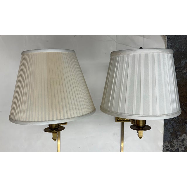 Alexa Hampton for Visual Comfort Signature Collection Gene Swing Arm Sconces, Pair For Sale In San Francisco - Image 6 of 12