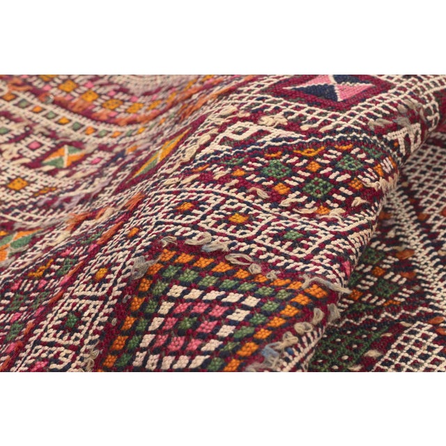 Vintage Zemmour Moroccan Kilim Rug, 03'06 X 18'04 For Sale In Dallas - Image 6 of 10
