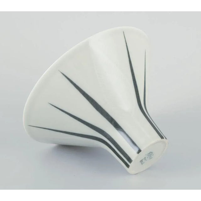 Mid-20th Century Modernist Lancet Porcelain Vase from Rörstrand For Sale - Image 4 of 7