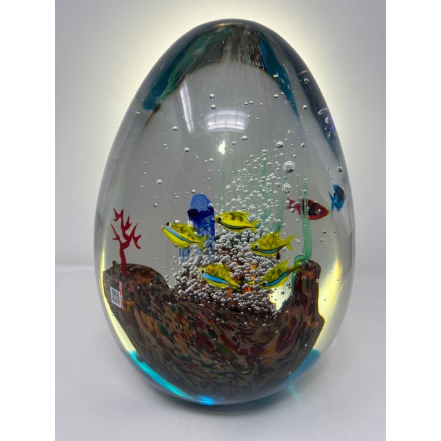 Glass Giant Murano Glass Aquarium For Sale - Image 7 of 9