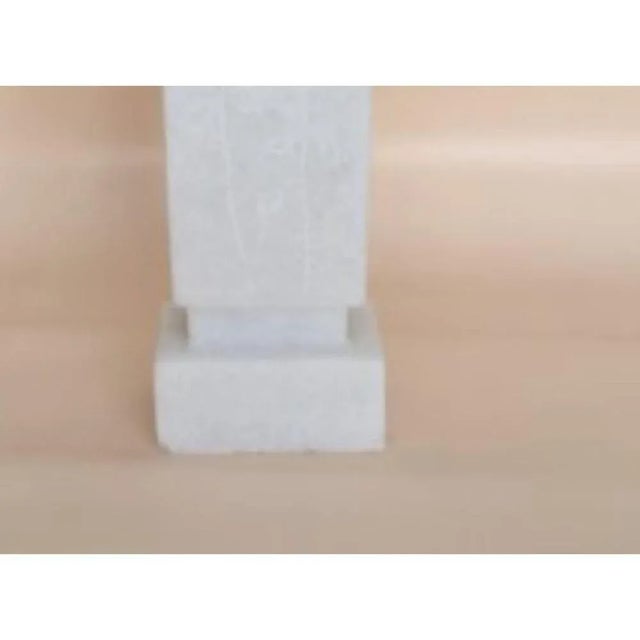 Hand Carved Marble Sculpture by Tom Von Kaenel For Sale - Image 4 of 6