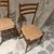 Brown Vintage Italian Mid-Century Modern Ladder-Back Side Chairs in the Style of Gio Ponti For Sale - Image 8 of 10