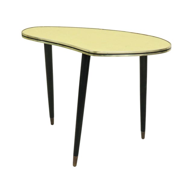 Beige Vintage Rockabilly Plant Table with Conical Legs, 1950s For Sale - Image 8 of 15