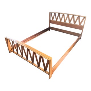 Mid Century Paul Frankl Full Bedframe For Sale
